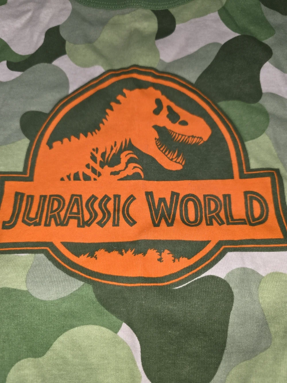 Jurassic World Green Camo Kids Pajama Set